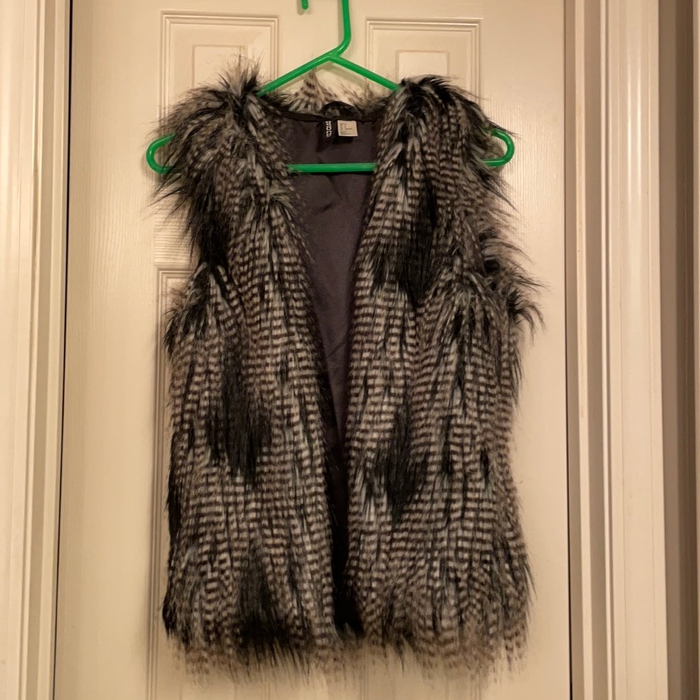 Faux fur vest
